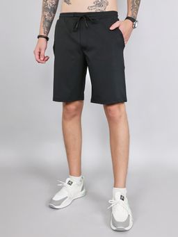 Monte Carlo - Men's Black Regular Fit Solid Bermuda