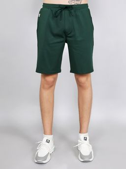 Monte Carlo - Men's Green Regular Fit Plain Bermuda