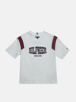 Tommy Hilfiger - Boys Logo Regular Fit Cotton T-Shirt