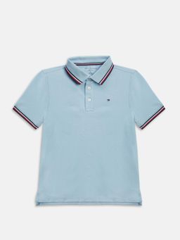 Tommy Hilfiger - Boys Solid Regular Fit Cotton Polo T-Shirt