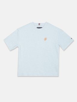 Tommy Hilfiger - Boys Texture Regular Fit Cotton T-Shirt