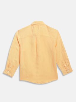Tommy Hilfiger - Boys Solid Relaxed Fit Linen Shirt