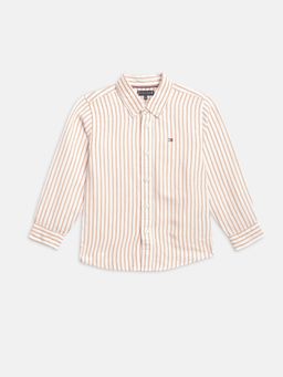 Tommy Hilfiger - Boys Striped Regular Fit Linen Shirt
