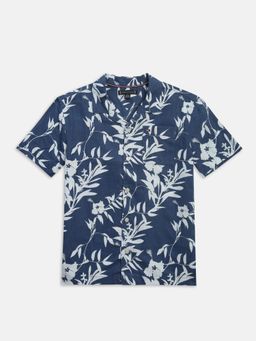 Tommy Hilfiger - Boys Printed Regular Fit Linen Shirt
