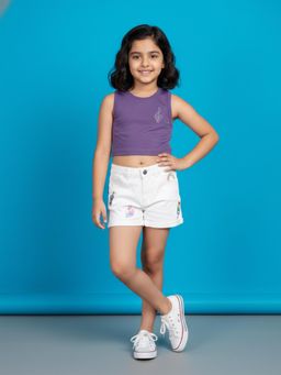 KiddoPanti - Crop Racer Back T-Shirt and Shorts