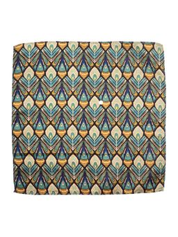 The Tie Hub - Peacock Feather Print Pocket Square