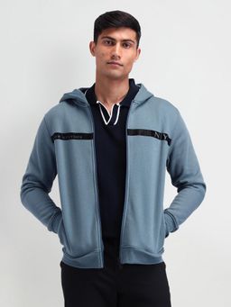 Arrow Newyork - Blue Solid Hoodie