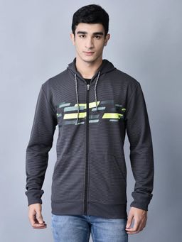 Shiv Naresh - Grey Printed Hoodie