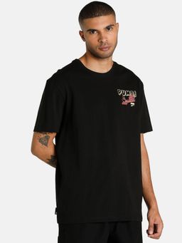 Puma - Downtown Graphic Men Black T-shirt