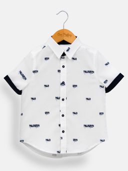 One Friday - Printed Shirt-Off White