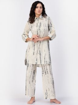 Sweet Dreams - Women Kurti & Palazzo Set - Beige (Set of 2)