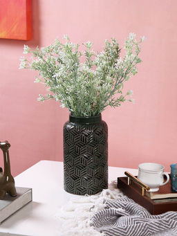 Tayhaa - Green Textured Ceramic Flower Vase