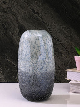 Tayhaa - Grey Twilight Frost Glass Flower Vase