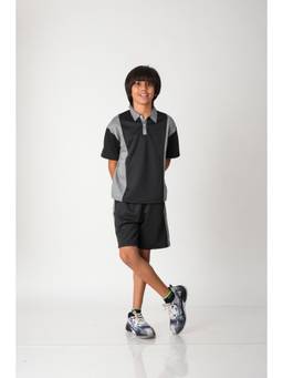 Urban buds - Active Edge Colorblock Polo T-shirt and Shorts