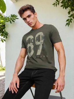 Lee - Mens Graphic Green T-Shirt (Slim)