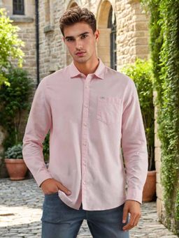 Lee - Mens Solid Pink Shirt (Slim)