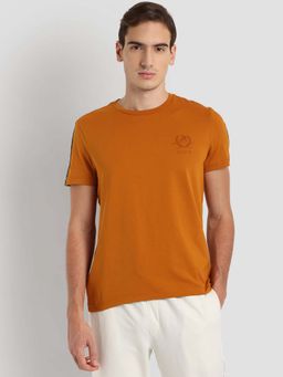U.S. POLO ASSN. - Rust Solid/Plain Crew Neck T-Shirt