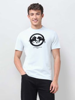 U.S. Polo Assn. Denim Co. - Blue Printed Crew Neck T-Shirt