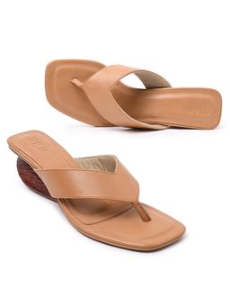 SKO - Nicex Beige Block Heels