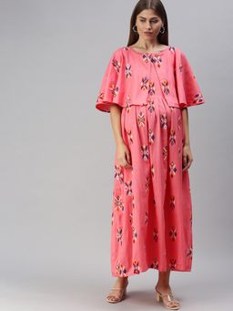 Swishchick - Peach Maternity Dress