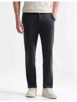 Arrow Newyork - Men Grey Solid Super Slim Pant