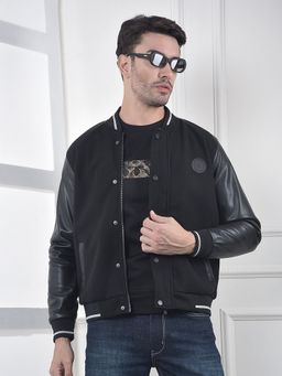 CRIMSOUNE CLUB - Men Varsity Black Jacket
