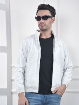 CRIMSOUNE CLUB - Men Reversible Checked Off White Jacket