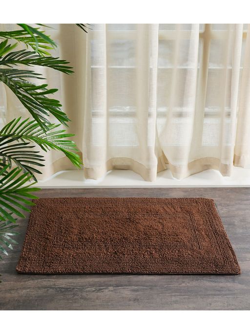 Pure Home + Living Reversible Bathmat, Chocolate, 45X75C