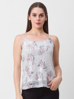 Globus - White Embellished Top