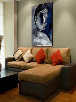 The Art House - Face Minimal Abstract Painting Print