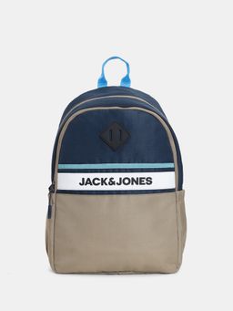Jack & Jones - Grey and Blue Color blocked Backpack