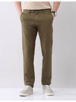 AD By Arvind - Olive Modern Slim Fit Chinos