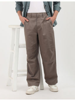 Calvin Klein - Taupe Relaxed Fit Casual Trouser