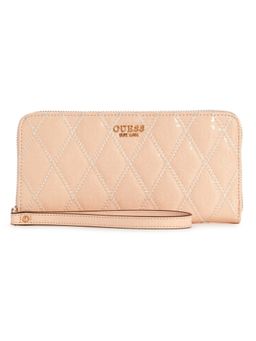 Guess - Light Peach Textured Adi Zip Around Wallet