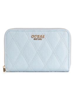 Guess - Sky Blue Textured Adi Zip Around Wallet