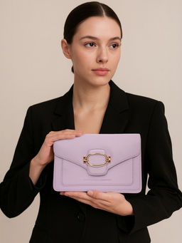 United Colors of Benetton - Women Cosima PU Sling Bag With Detachable Strap - Purple