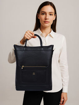 United Colors of Benetton - Women Roberta PU Laptop Tote Backpack - Black