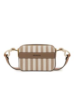 MIRAGGIO - Beige Soleil Crossbody Sling Bag With Detachable Strap (M)