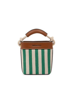 MIRAGGIO - Green Monaco Mini Sling Bag With Detachable Strap (M)