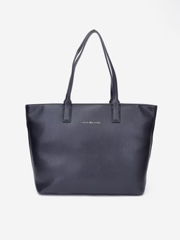 Tommy Hilfiger - Solid Blue Pu Tote Bag