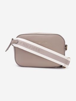 Tommy Hilfiger - Logo Beige Pu Sling Bag