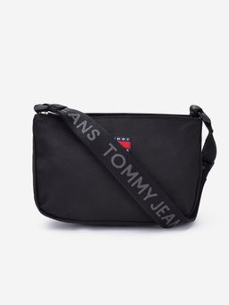Tommy Hilfiger - Logo Black Polyester Sling Bag