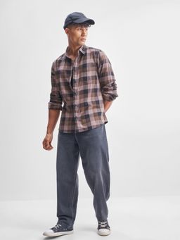 HIGHLANDER - Men Multi-Colour Cotton Slim Fit Shirt