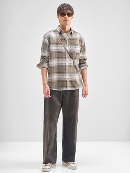 HIGHLANDER - Men Multi-Colour Cotton Relaxed Fit Shirt