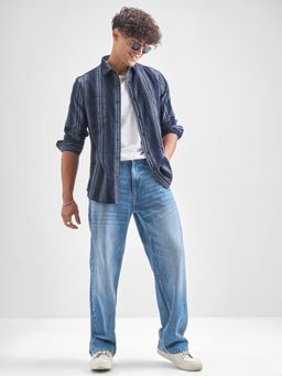 HIGHLANDER - Men Multi-Colour Cotton Blend Slim Fit Shirt