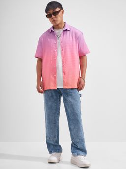 HIGHLANDER - Men Multi-Colour Polyester Blend Relaxed Fit Shirt