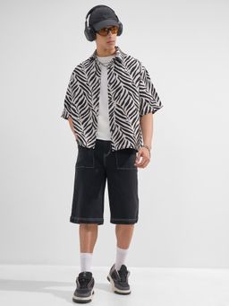 HIGHLANDER - Men Multi-Colour Cotton Blend Boxy Fit Shirt
