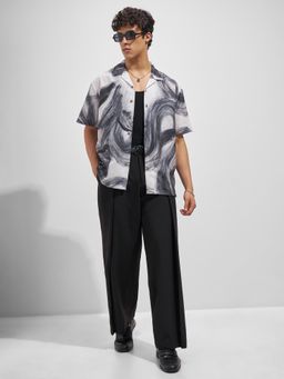 HIGHLANDER - Men Multi-Colour Polyester Relaxed Fit Shirt