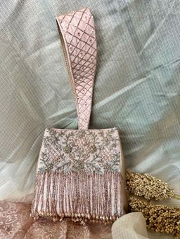 Fuchsia by Aashka Mehta - Crystal Cascade Potli Bag