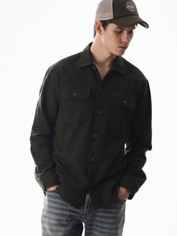Jack & Jones - Men'S Oversized Green Shirt